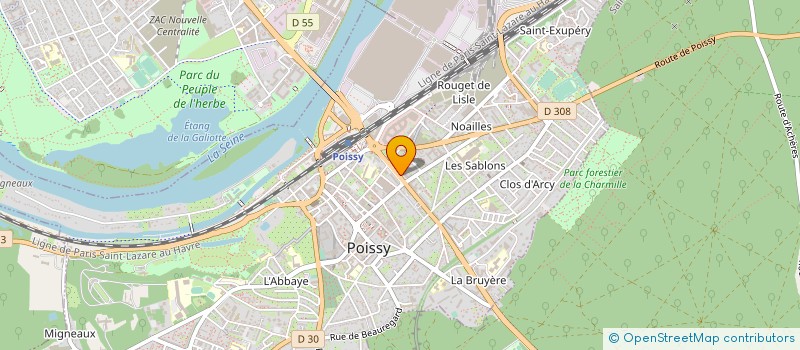 localisation de l'entreprise EUROPEENNE FONCIERE 1ER à POISSY