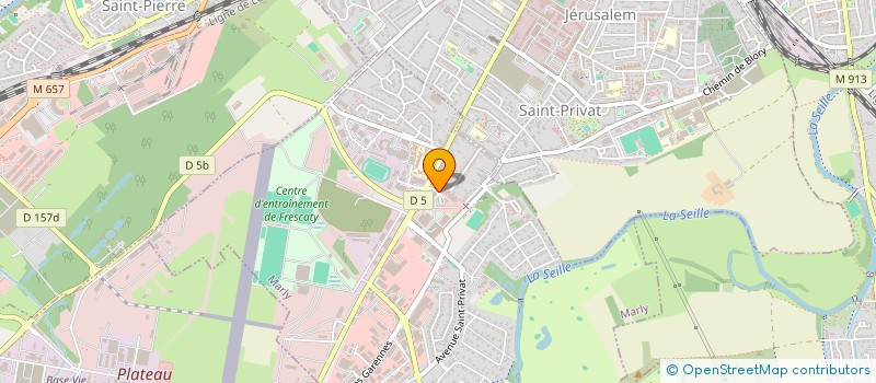 localisation de l'entreprise EUROPEENNE FOURNITURE BATIMENT INDUSTRIE  MARLY
