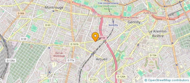 localisation de l'entreprise EUROPEENNE GENERALE D'ETANCHEITE  ARCUEIL