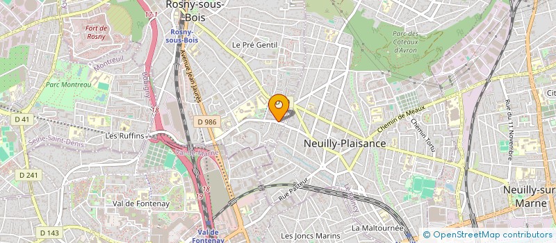 localisation de l'entreprise EUROPEENNE GESTION IMMOBILIERE à ROSNY-SOUS-BOIS