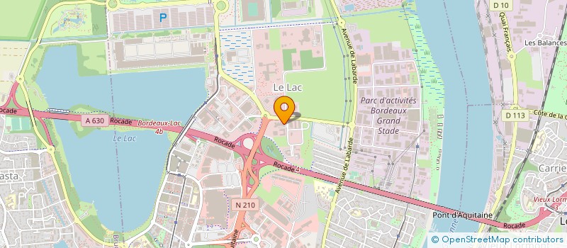 localisation de l'entreprise EUROPEENNE GIRONDINE DE NETTOYAGE à BORDEAUX