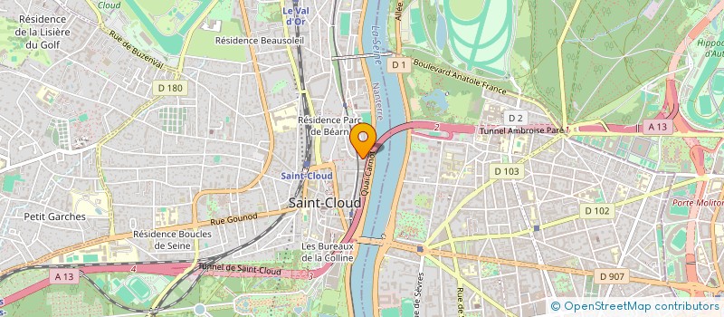 localisation de l'entreprise EUROPEENNE IMMOBILIERE à SAINT CLOUD