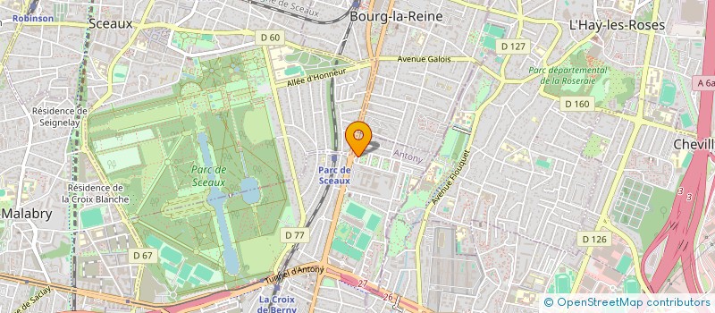 localisation de l'entreprise EUROPEENNE INVESTISSEMENTS IMMOBILIERS à ANTONY