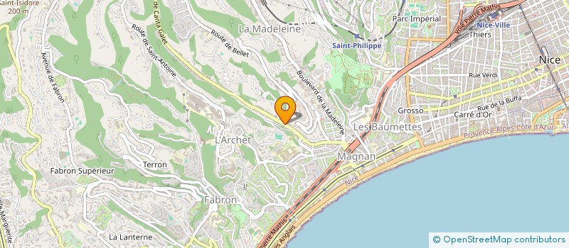 localisation de l'entreprise EUROPEENNE PORTES ET PORTAILS à NICE