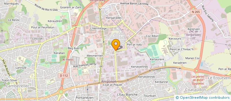 localisation de l'entreprise EUROPEENNE PROFILAGE DIAMANT INDUSTRIE à BREST