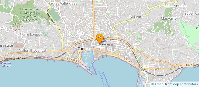 localisation de l'entreprise EUROPEENNE RECHERCHE PATRIMOINE IMMOB à CANNES