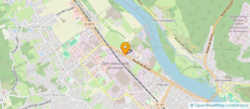localisation de l'entreprise EUROPEENNE REMORQUES à SAINT-MARCEL