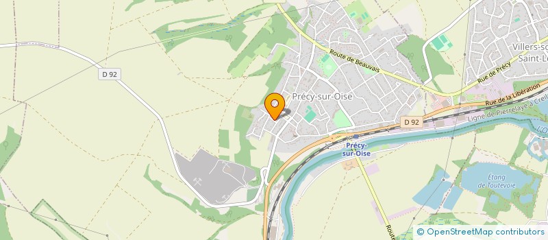 localisation de l'entreprise EUROPEENNE SANITAIRES  PRECY-SUR-OISE