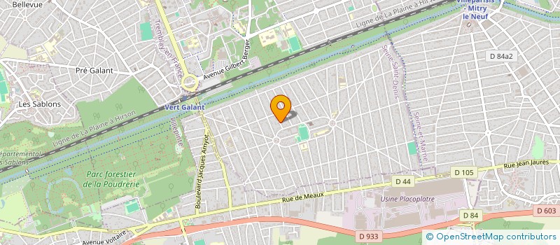 localisation de l'entreprise EUROPEENNE SIGNALISATIONS ET FOURNITURES à TREMBLAY-EN-FRANCE
