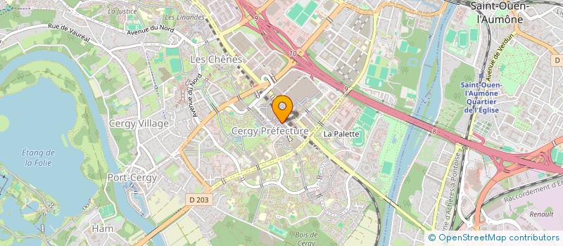 localisation de l'entreprise EUROPEENNE STRATEGIE FINANCIERE PATRIMON à CERGY