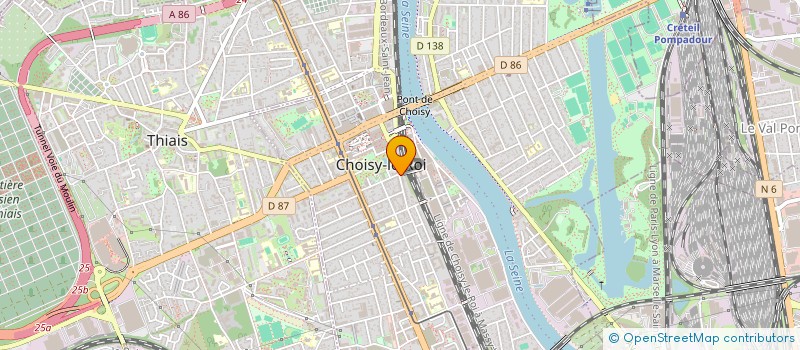 localisation de l'entreprise EUROPEENNE TEXTILE DE CHOISY  CHOISY-LE-ROI