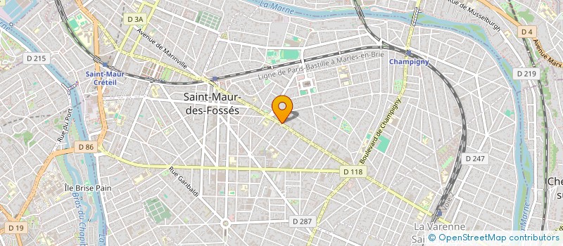 localisation de l'entreprise EUROPEENNE TOURS VOYAGES à ST MAUR DES FOSSES