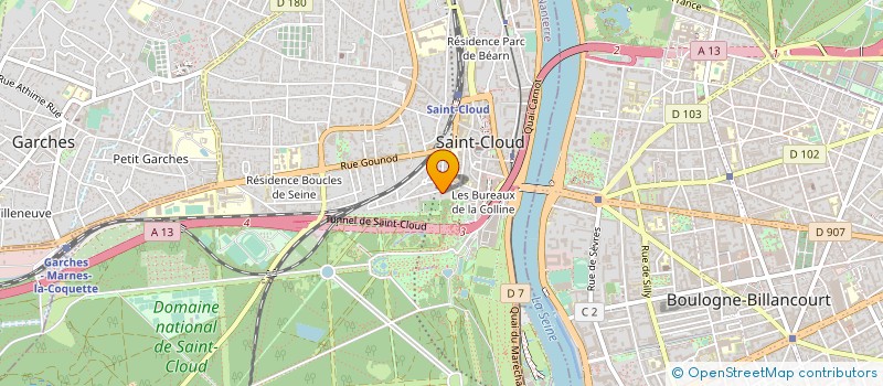 localisation de l'entreprise EUROPEENNES SUD-EST LE PEN à SAINT-CLOUD