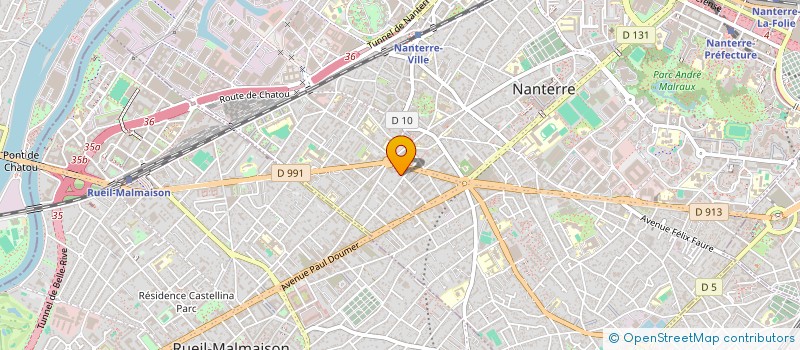localisation de l'entreprise EUROPEENNNE INTERVENTION ET SURVEILLANCE à NANTERRE