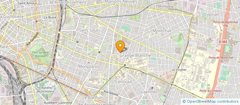 localisation de l'entreprise EUROPEINT PLATRIER  LYON