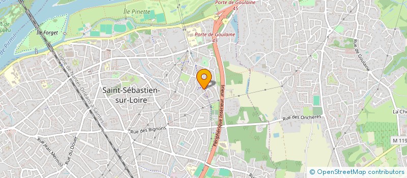 localisation de l'entreprise EUROPEINTURE 44  SAINT-SEBASTIEN-SUR-LOIRE