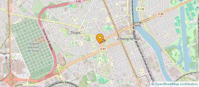 localisation de l'entreprise EUROPENNE DE MATERIEL GENERAL  THIAIS