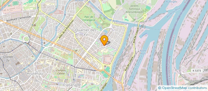localisation de l'entreprise EUROPEOS à STRASBOURG