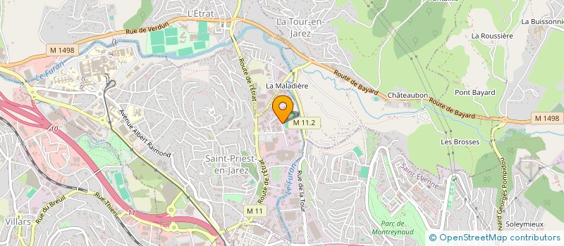 localisation de l'entreprise EUROPGLASS SAINT ETIENNE  SAINT-PRIEST-EN-JAREZ