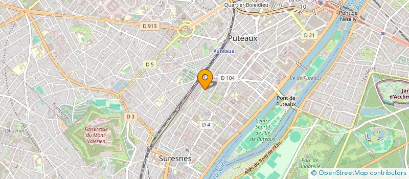 localisation de l'entreprise EUROPHI à SURESNES