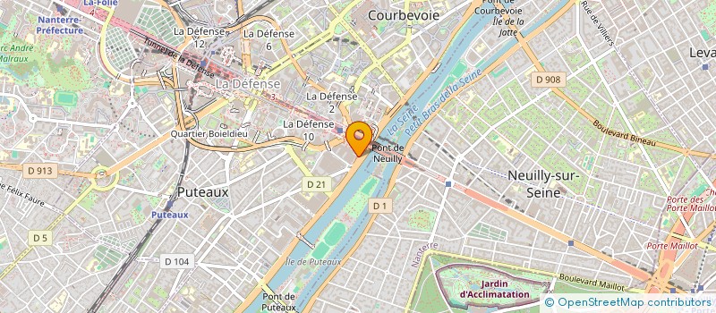 localisation de l'entreprise EUROPHONE à PUTEAUX