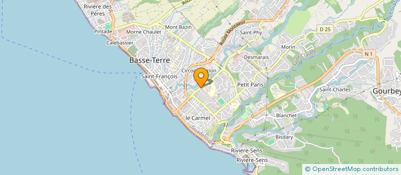 localisation de l'entreprise EUROPHONE BASSE TERRE à BASSE-TERRE