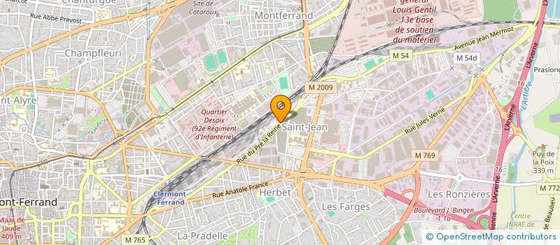 localisation de l'entreprise EUROPHONING CENTRE AUVERGNE  CLERMONT-FERRAND