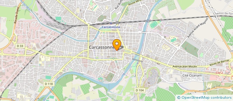 localisation de l'entreprise EUROPI FORMATION à CARCASSONNE