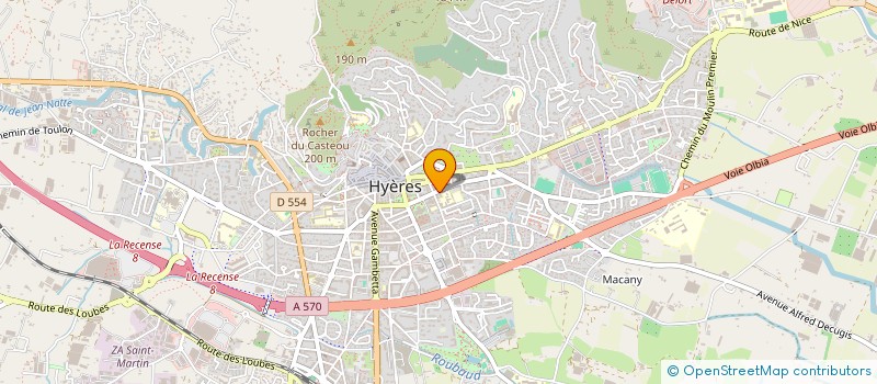 localisation de l'entreprise EUROPIANOS à HYERES