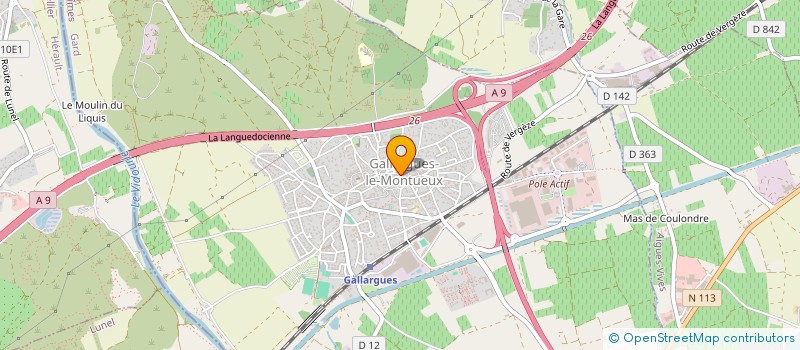 localisation de l'entreprise EUROPIUM FILMS à GALLARGUES-LE-MONTUEUX