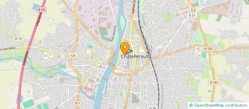 localisation de l'entreprise EUROPIZZA à CHATELLERAULT