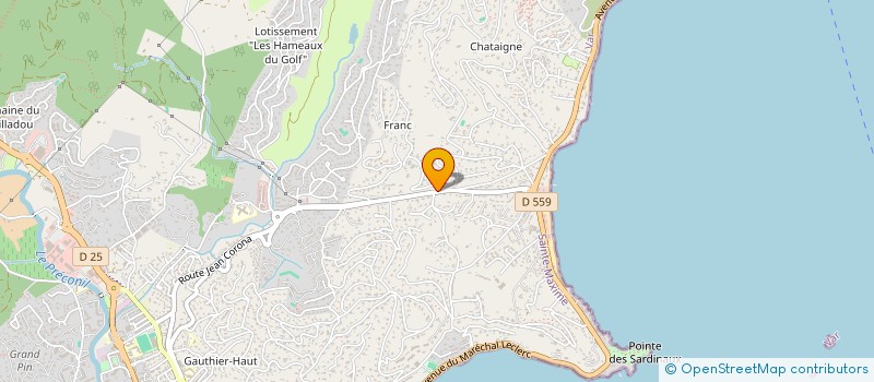 localisation de l'entreprise EUROPLANTES à SAINTE-MAXIME