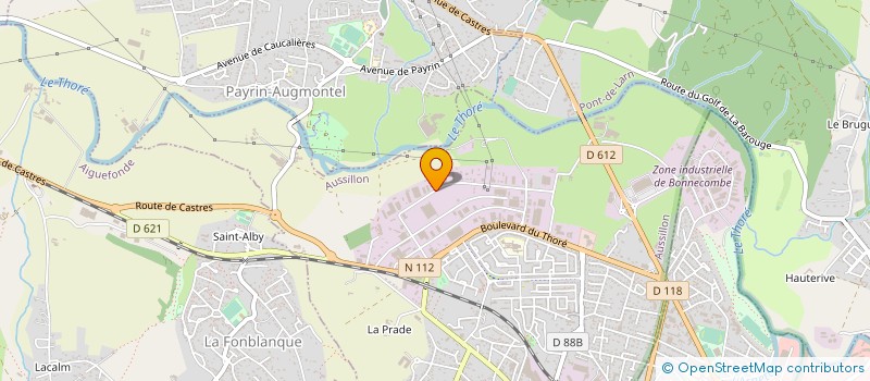 localisation de l'entreprise EUROPLAST à AUSSILLON
