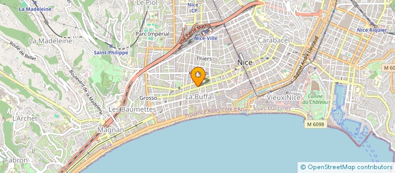 localisation de l'entreprise EUROPLAST à NICE