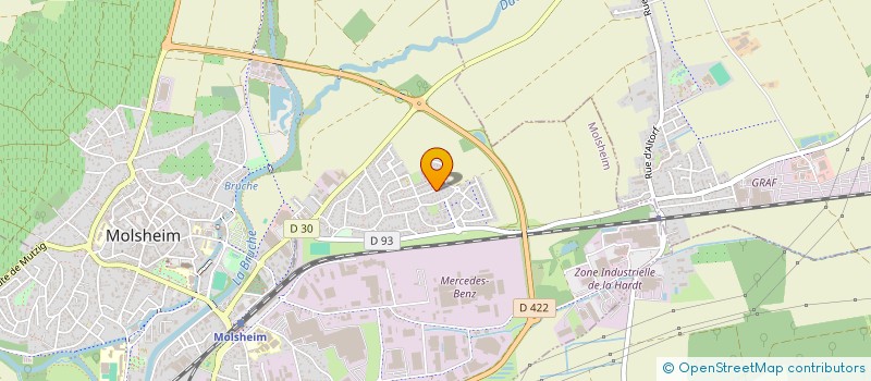 localisation de l'entreprise EUROPLATRE  MOLSHEIM