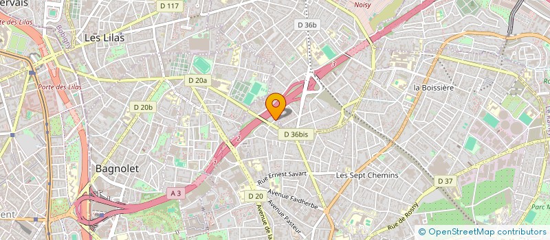 localisation de l'entreprise EUROPLEX à MONTREUIL