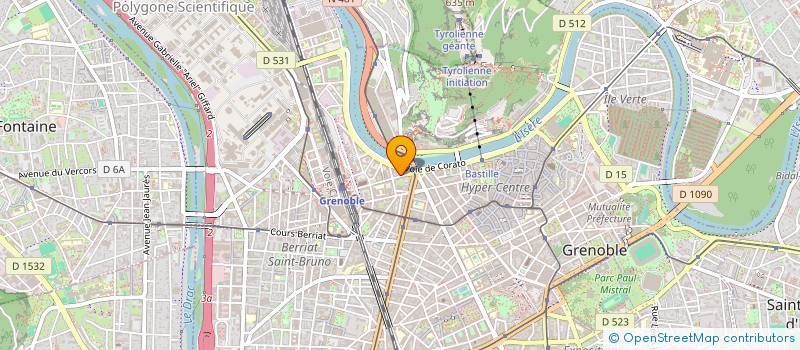 localisation de l'entreprise EUROPOLE ALIMENTATION  GRENOBLE