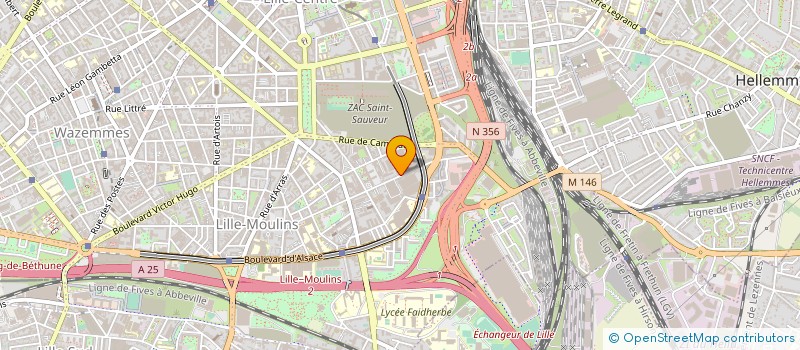 localisation de l'entreprise EUROPORTERS AGENCE DE PRESSE à LILLE