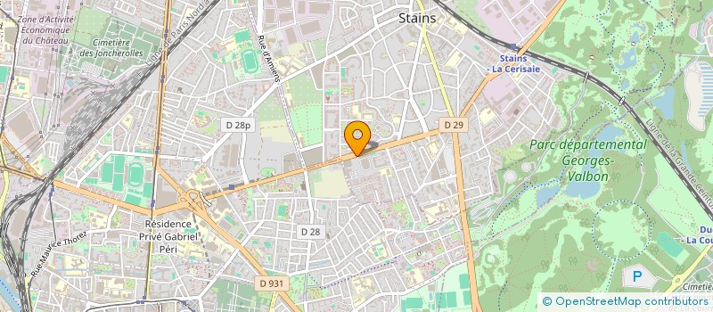 localisation de l'entreprise EUROPOSE à STAINS