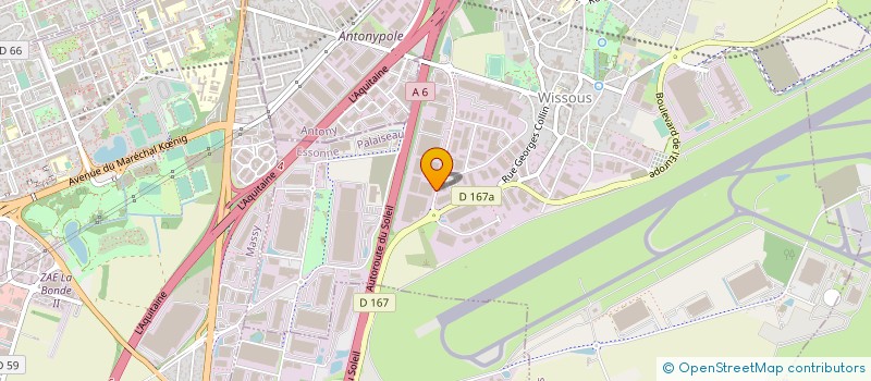 localisation de l'entreprise EUROPOSTAGE à WISSOUS