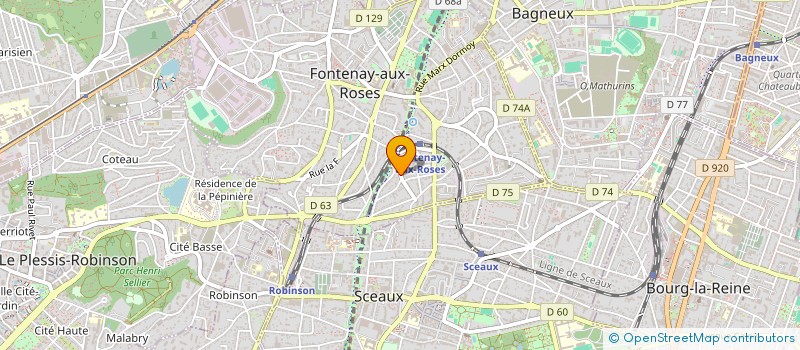 localisation de l'entreprise EUROPRATECH à FONTENAY-AUX-ROSES