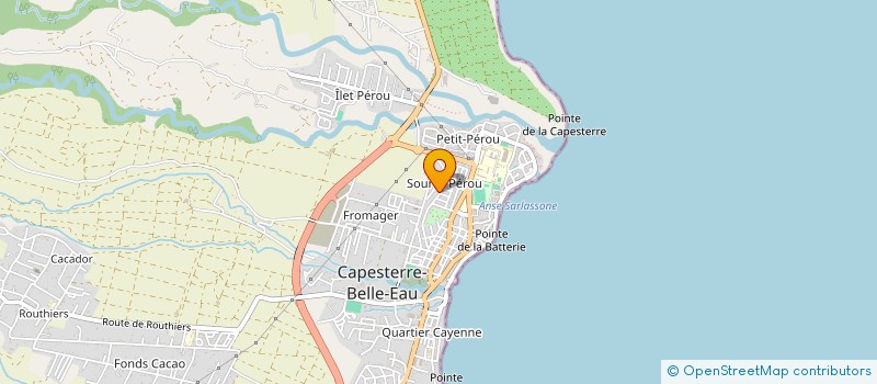 localisation de l'entreprise EUROPRES'T à CAPESTERRE-BELLE-EAU