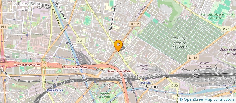 localisation de l'entreprise EUROPRICE  PANTIN