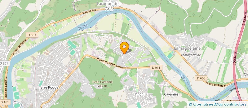 localisation de l'entreprise EUROPRINT à CAHORS