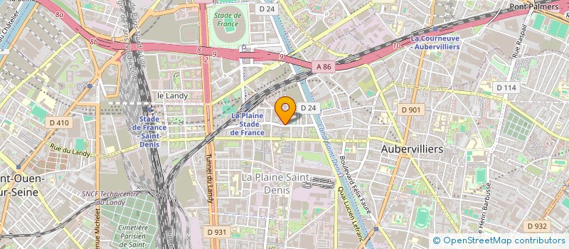 localisation de l'entreprise EUROPRIX à AUBERVILLIERS