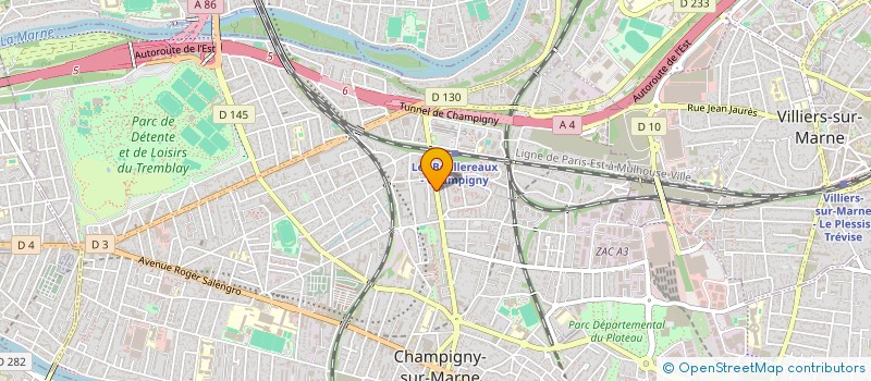 localisation de l'entreprise EUROPRIX à CHAMPIGNY-SUR-MARNE