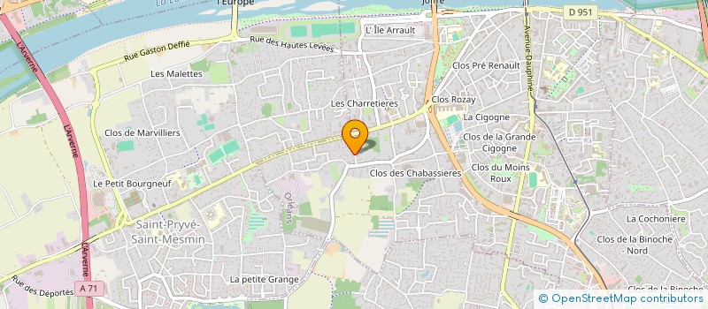 localisation de l'entreprise EUROPRIX SARL à ORLEANS