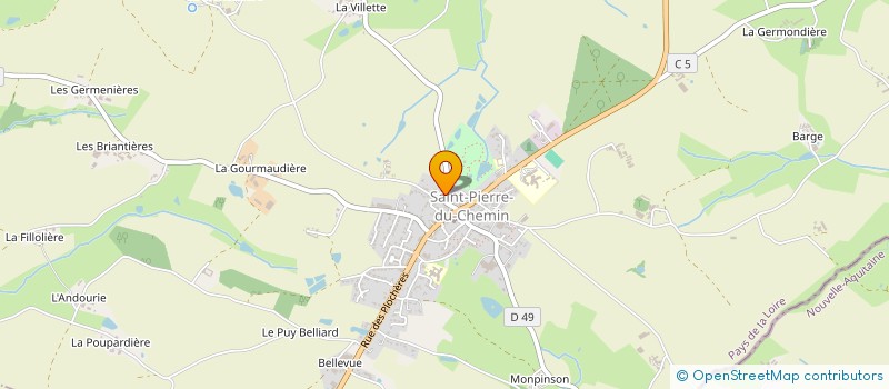 localisation de l'entreprise EUROPROBAT à SAINT-PIERRE-DU-CHEMIN