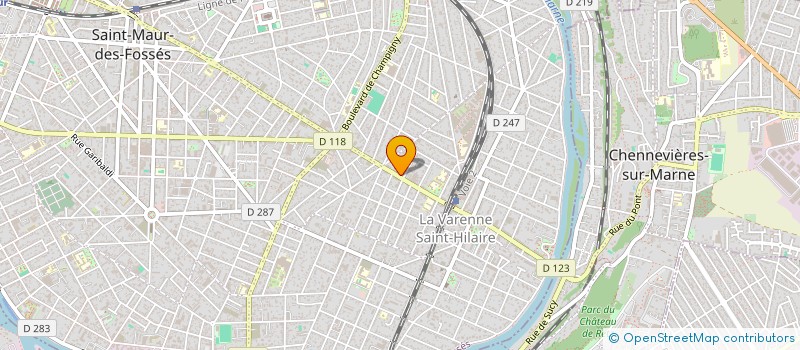 localisation de l'entreprise EUROPRODUITS  SAINT-MAUR-DES-FOSSES