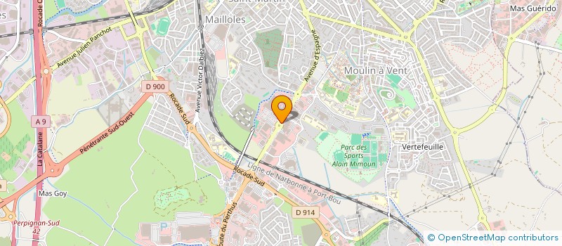 localisation de l'entreprise EUROPROFIM  PERPIGNAN